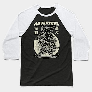 Anime Gaming Adventure RPG Knight White Baseball T-Shirt